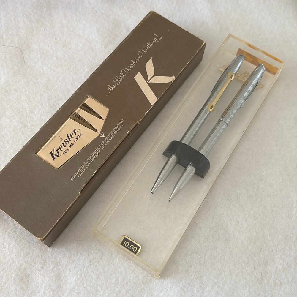 Vintage Kreisler pen/pencil set. original box. never taken out of plastic box.
